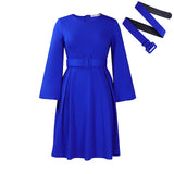 With Belt African Women's Clothing 2025 Autumn And Winter 2025 New Long-Sleeved Elegant Collar
