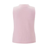 Sleeveless Knit Button Top-Outfit