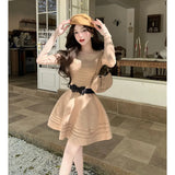2025 New Summer Black Dress Female Light Luxury Hepburn Style Temperament Thin Vest