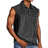 Explosion Of Sleeveless T-Shirts For Young Men's Leisure Trend To Open The Door To