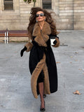 Temperament Famous Autumn And Winter Fashion Long-Terms Of The Big Lady, The Fur Wool Coat Coat Coat