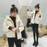 Hooded Fluffy Parkas Jackets Korean Baggy Thicken Snow Wear Parcas Chaquetas Warm Cotton Padded Windproof Parkalar