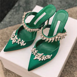 party 2022 European and American new style ladies sandals, high heels with diamond