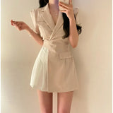 And South Korea In The Spring And Summer New Temperament Loose Sleeve Top + Loose Broad Leg Pants Two Sets Of