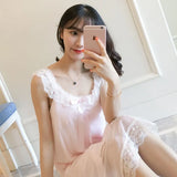 Women Solid White Sleepwear Ulzzang Fashion Comfortable Knee-length New Girls Sweet Leisure All-match Chic