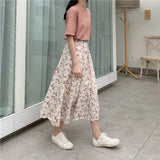 Toloer Skirt A Word Broken Flower Fairy Super Fairy Fairy Fairy Small And Fresh Thin Temperament Long Skirt In The Summer Of