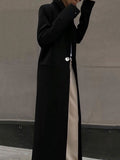 Fashion Solid Blazer For Women Notched Collar Long Sleeve Loose Waist Minimalist Blazers Female 2023 Autumn Clothes