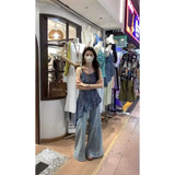 Lust French Temperament High-Waisted Small Small Chiffon Skirt Fashion Broad-Legged Trouser