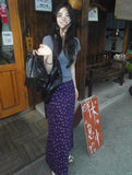 High-Waisted Floral Half-Dress Woman's Summer Thin Loose A-Shaped Skirt Loose One-Step Bag-And-Swum Long