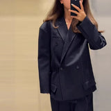 2025 New Women's Loose Commute High-End Feeling Short-Line Long-Sleeved Blazer
