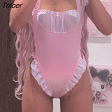 Sexy Cosplay Uniform Japanese bodysuits puff sleeve Costumes clothes Women Sexy Lingerie Coffee Shop Anime Kawaii