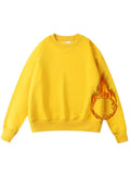 Winter Fleece Sweatshirt Women Oversize Green Tops Loose Thick Velvet Warm Sweatshirts Women Thick Fleece