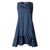 Dress Women 2021 Casual Sleeveless Sundresses Women Elegant Vintage Ladies Red Beach Mini Dresses Vestido De Mujer