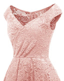 Elegant Lace Off Shoulder Vintage Party