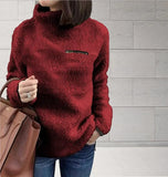 Jumper Fleece Sweater Ladies Fashion Tops Zip Winter Sweaters Long Sleeve Pullovers Sweater Pull Femme Sudadera