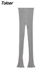 Fashion Women's Pants Slim Pleated Solid Color High Elasticity Simplicity Flare Horseshoe Trousers Spring 2023 New