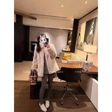 And Winter Imitation Fox Thick Long Suit Collar Imitation Fur Coat In The Long Plush Fur