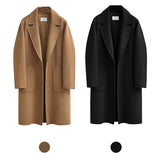 Autumn Winter Coats 2023 European Style Women Long Coats Single-breasted Hairy Female Long Jacket Coat Women