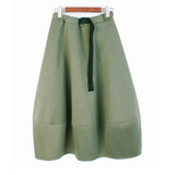 High Elastic Waist Gray Brief Elegant Thick Long Half-body Skirt Women Fashion Tide New Spring Autumn 2023