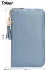 Women Credit ID Card Holder Case Extendable Business Bank Cards Bag Wallet Coin Purse Carteira Mujer