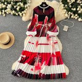 Collar Nail Bead Lantern Sleeve Pearl Belt To Collect Long-Term Printed Pressure