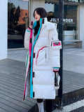 Glossy Parka Snow Coat Women's 2022 Fashion Thicken Winter Hooded Loose Long Jacket Female Windproof Rainproof Warm