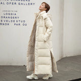 Winter Cotton-Padded Jacket 2024 New Winter Down Cotton-Padded Jacket Female Long Over The Knee Korean Version Loose And Thick Winter Coat-Outfit