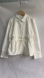 Women Shirts Puff Sleeve Drawstring Ruffles Blouses Fashion Bandage Shirt Vintage Blouse Tops 2023 Blusas Mujer De