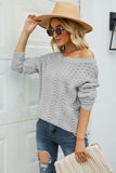 Boat Neck Openwork Tunic