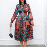 Belt 2025 Spring New Long-Sleeved High-Waisted Large-Size Banquet
