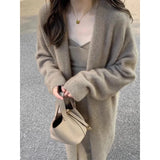 Glutinous High-End Loose Long Sweater Autumn And Winter 2025 New Lazy Knit Coat