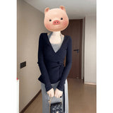 Price Pure Hot Girl Gray Hanging Neck Sling Dress Black Cardigan Women Summer Waist Thin