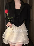Summer Y2k Mini Dress Women Casual Design Bow Strap Dress Party Female Elegant Vintage One Piece Dress Korean Fashion