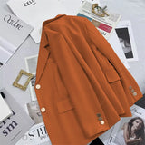Toloer Jacket Female Korean Joker 2024 Spring And Autumn New Korean Version White Temperament Casual Metal Buckle Small Suit Female-Outfit