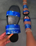 Flat Sandals For Women Ladies Slide Sandals Female Beach Slippers Bohemian Flip Flops Shoes Sandalia Feminina