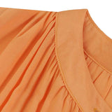 Elegant Long Jumpsuits Women 3/4 Sleeve Vintage High Waist Wide Leg Rompers Casual Pleated Party Overalls Loose Pants No