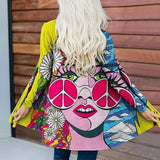 Multi-Color New Women's Loose-Fitting Long-Sleeved Casual