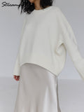 Blue Oversized Sweaters For Women Fashion 2022 Green Loose Sweater Casual Autumn Pullovers For Winter Women Warm