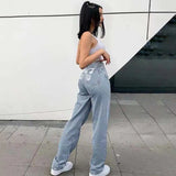 Autumn Winter Women Baggy Jeans Oversize Pants Butterfly Print High Waist Mom Jeans Overalls Streetwea Denim