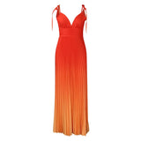 Summer Slings With Bare Back Sexy Strap Gradient Dress Dress Dress