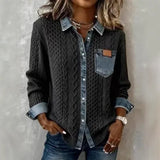 New Women's Big Collar Hair, Short Thick Long-Sleeved Coat