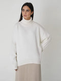 Women Turtleneck Sweater 2022 Autumn Winter Thick Warm Solid Pullover Top Oversized Base Chic Loose Female Knit