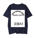 Pattern Printed T-Shirt Small Batch Order Stable Short Sleeve Top