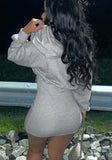 Casual Long Sleeve Hoody Mini