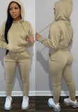 Long Sleeve Hooded Sweatsuit with