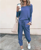 And Winter New Women's Clothing Explosion Loose Solid Color Long-Sleeved Leisure