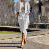 Summer New Pure Color Are Clasp Design Casual Trousers Two Sets Of