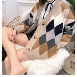 Women Knitted Cardigan Sweaters Casual Loose Button Cardigan Sweaters Coat Warm Clothes Women Autumn Winter