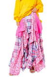 Loose Stiching Plaid Print Long