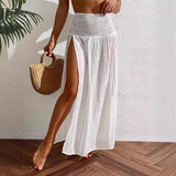 Ladies New Beach Cover Skirt Open Thighs